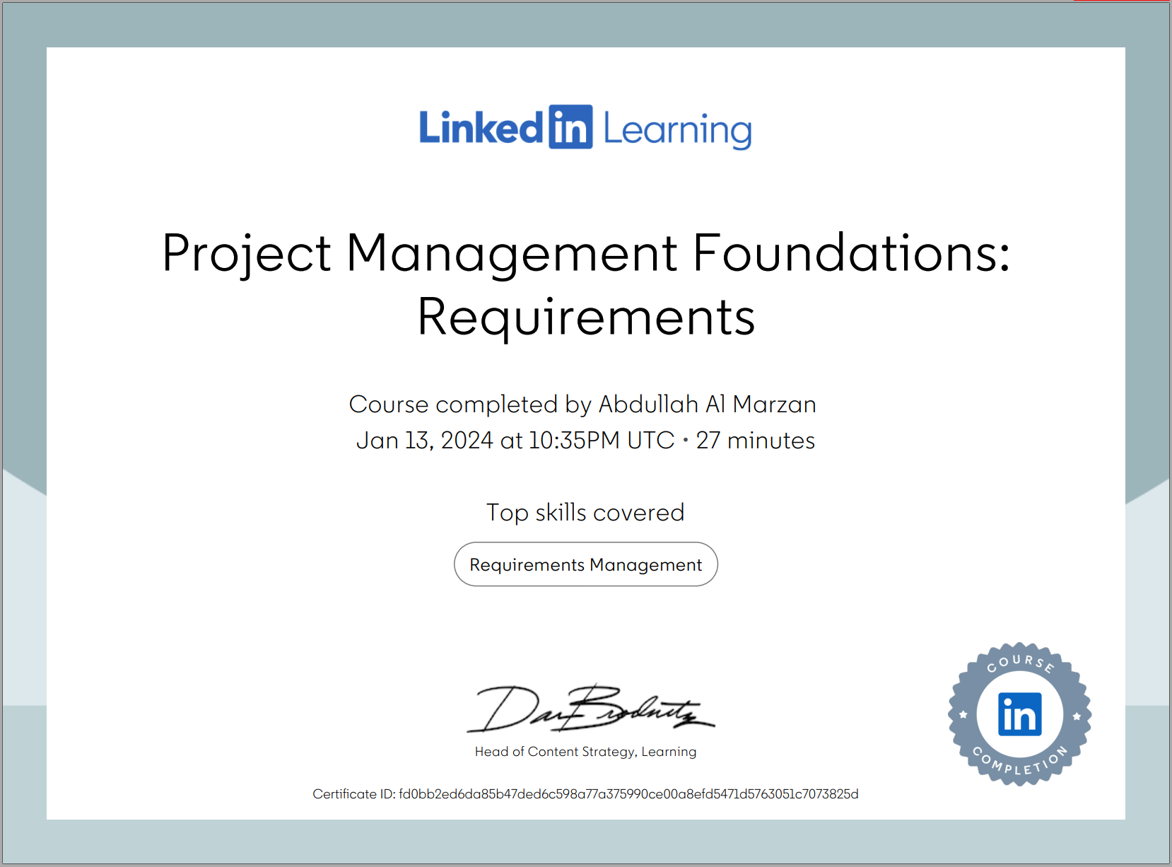 Certificate Thumbnail
